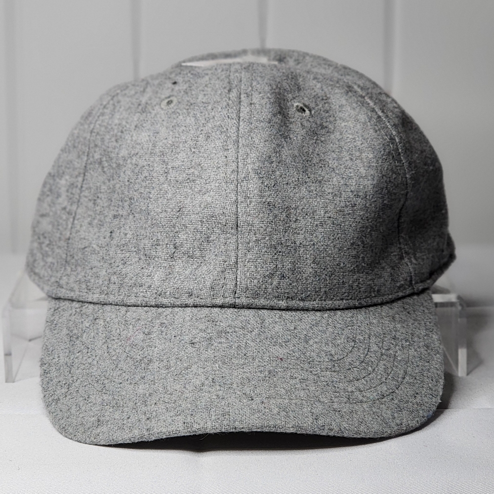 Gray Wool Baseball Cap